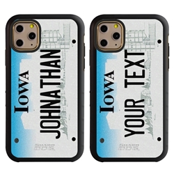 
Personalized License Plate Case for iPhone 11 Pro – Hybrid Iowa