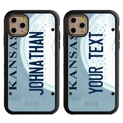 
Personalized License Plate Case for iPhone 11 Pro – Hybrid Kansas