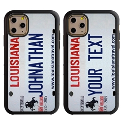 
Personalized License Plate Case for iPhone 11 Pro – Hybrid Louisiana