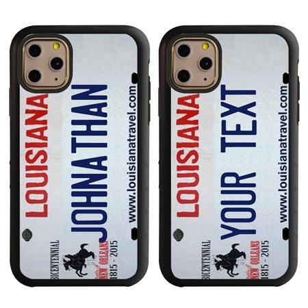 Personalized License Plate Case for iPhone 11 Pro – Hybrid Louisiana
