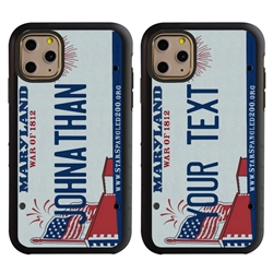 
Personalized License Plate Case for iPhone 11 Pro – Hybrid Maryland