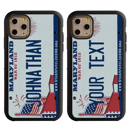 Personalized License Plate Case for iPhone 11 Pro – Hybrid Maryland
