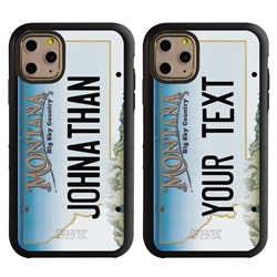 
Personalized License Plate Case for iPhone 11 Pro – Hybrid Montana