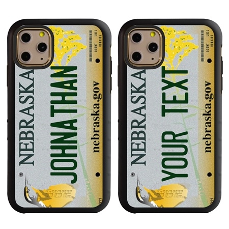 Personalized License Plate Case for iPhone 11 Pro – Hybrid Nebraska
