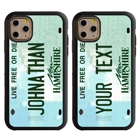 Personalized License Plate Case for iPhone 11 Pro – Hybrid New Hampshire
