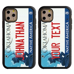 
Personalized License Plate Case for iPhone 11 Pro – Hybrid Oklahoma