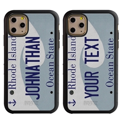 
Personalized License Plate Case for iPhone 11 Pro – Hybrid Rhode Island