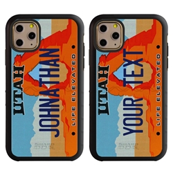 
Personalized License Plate Case for iPhone 11 Pro – Hybrid Utah