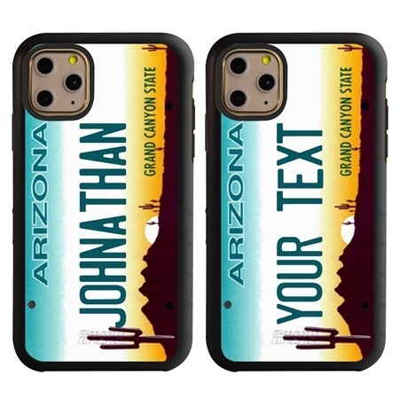 Personalized License Plate Case for iPhone 11 Pro Max – Hybrid Arizona
