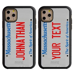 
Personalized License Plate Case for iPhone 11 Pro Max – Hybrid Massachusetts