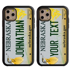 
Personalized License Plate Case for iPhone 11 Pro Max – Hybrid Nebraska