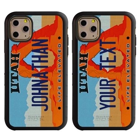 Personalized License Plate Case for iPhone 11 Pro Max – Hybrid Utah
