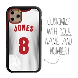 
Custom Volleyball Jersey Case for iPhone 11 Pro - Hybrid (White Jersey)