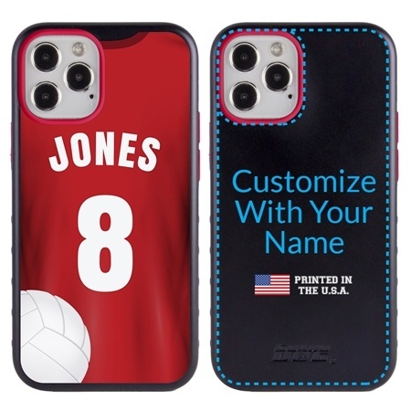 Custom Volleyball Jersey Case for iPhone 12 / 12 Pro - Hybrid (Full Color Jersey)
