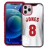 Custom Volleyball Jersey Case for iPhone 12 Pro Max - Hybrid (White Jersey)
