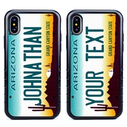 
Personalized License Plate Case for iPhone X / XS – Hybrid Arizona