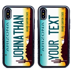 
Personalized License Plate Case for iPhone X / XS – Hybrid Arizona