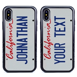 
Personalized License Plate Case for iPhone X / XS – Hybrid California