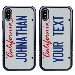 
Personalized License Plate Case for iPhone X / XS – Hybrid California