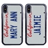 Personalized License Plate Case for iPhone X / XS – Hybrid California
