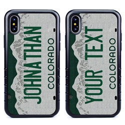 
Personalized License Plate Case for iPhone X / XS – Hybrid Colorado