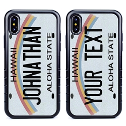 
Personalized License Plate Case for iPhone X / XS – Hybrid Hawaii