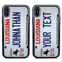 
Personalized License Plate Case for iPhone X / XS – Hybrid Louisiana