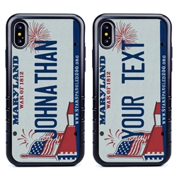 
Personalized License Plate Case for iPhone X / XS – Hybrid Maryland