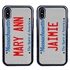 Personalized License Plate Case for iPhone X / XS – Hybrid Massachusetts
