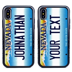 
Personalized License Plate Case for iPhone X / XS – Hybrid Nevada