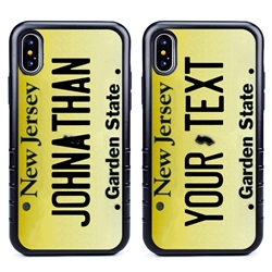 
Personalized License Plate Case for iPhone X / XS – Hybrid New Jersey