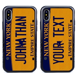 
Personalized License Plate Case for iPhone X / XS – Hybrid New York