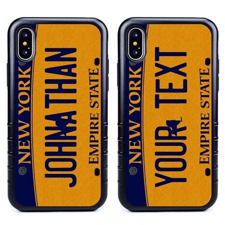 Personalized License Plate Case for iPhone X / XS – Hybrid New York
