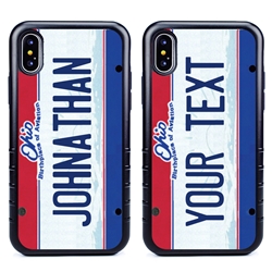 
Personalized License Plate Case for iPhone X / XS – Hybrid Ohio