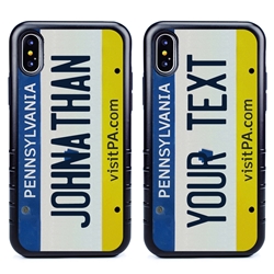 
Personalized License Plate Case for iPhone X / XS – Hybrid Pennsylvania