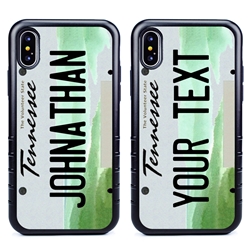 
Personalized License Plate Case for iPhone X / XS – Hybrid Tennessee