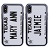 Personalized License Plate Case for iPhone X / XS – Hybrid Texas
