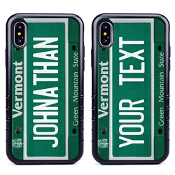 
Personalized License Plate Case for iPhone X / XS – Hybrid Vermont