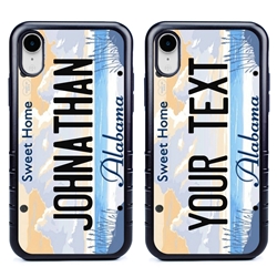 
Personalized License Plate Case for iPhone XR – Hybrid Alabama