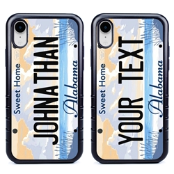 
Personalized License Plate Case for iPhone XR – Hybrid Alabama