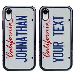 
Personalized License Plate Case for iPhone XR – Hybrid California