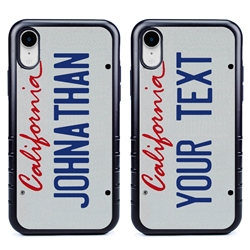 
Personalized License Plate Case for iPhone XR – Hybrid California