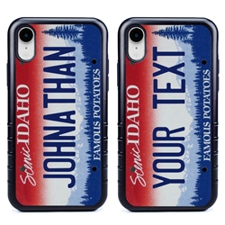 
Personalized License Plate Case for iPhone XR – Hybrid Idaho