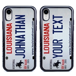 
Personalized License Plate Case for iPhone XR – Hybrid Louisiana