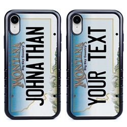 
Personalized License Plate Case for iPhone XR – Hybrid Montana