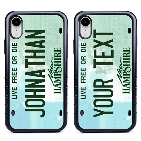 Personalized License Plate Case for iPhone XR – Hybrid New Hampshire
