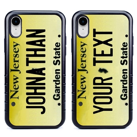 Personalized License Plate Case for iPhone XR – Hybrid New Jersey
