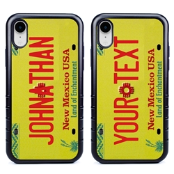 
Personalized License Plate Case for iPhone XR – Hybrid New Mexico