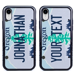 
Personalized License Plate Case for iPhone XR – Hybrid Oregon
