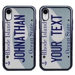 
Personalized License Plate Case for iPhone XR – Hybrid Rhode Island